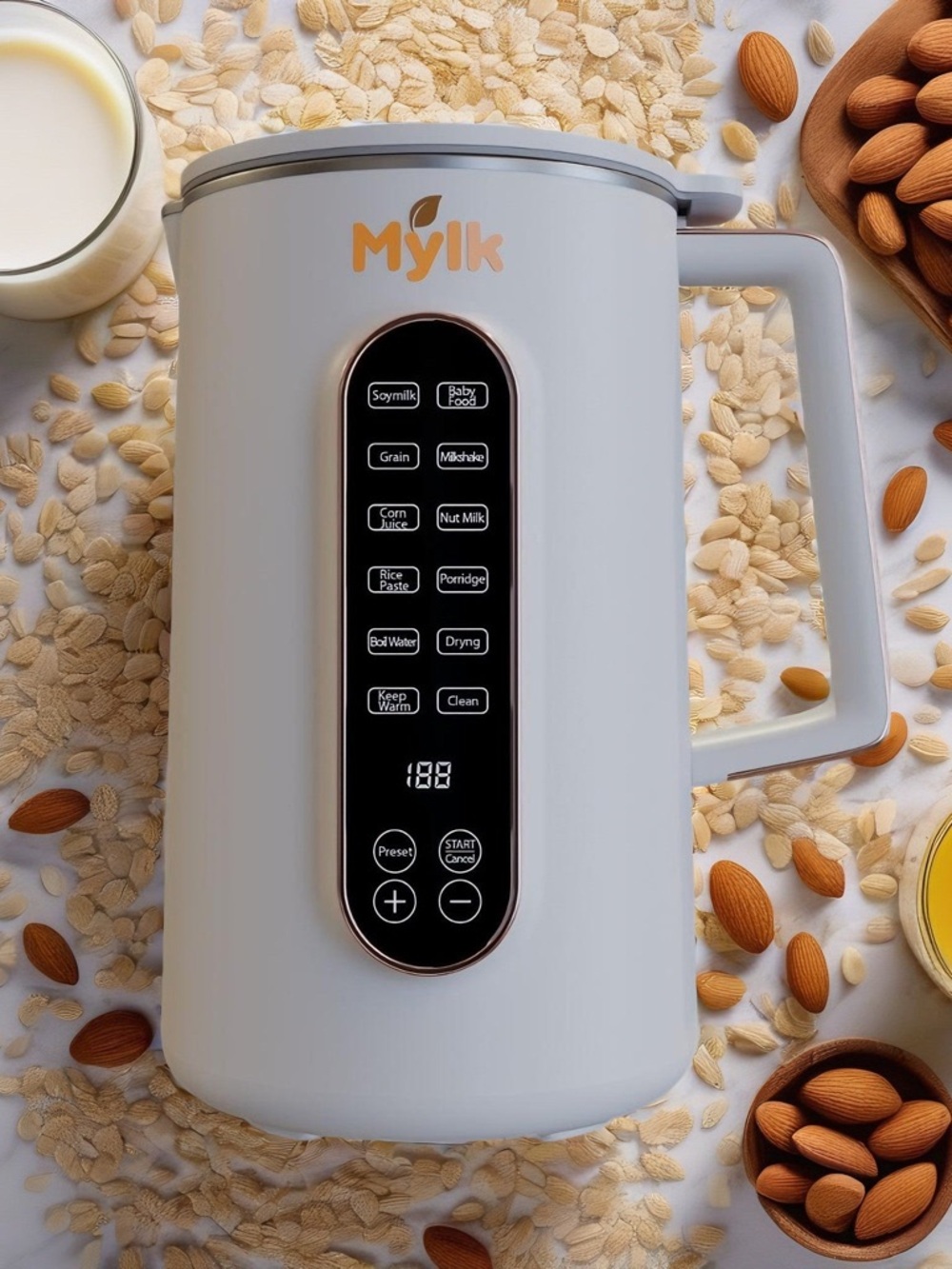 Mylk Electric Soy & Nut Milk Maker in Light Gray